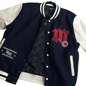 Varsity Faux Leather Jacket - Men’s Los Angeles Varsity Bomber